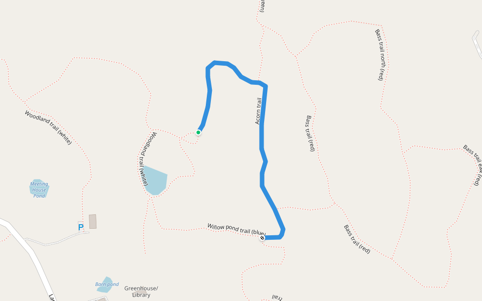 Acorn trail walking route map in Esperance