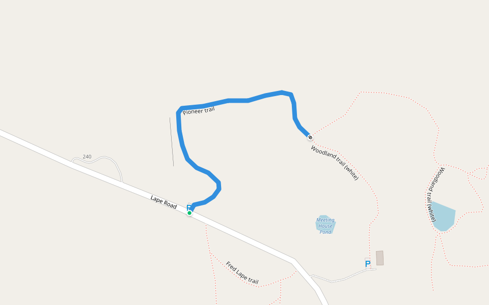 Pioneer trail walking route map in Esperance