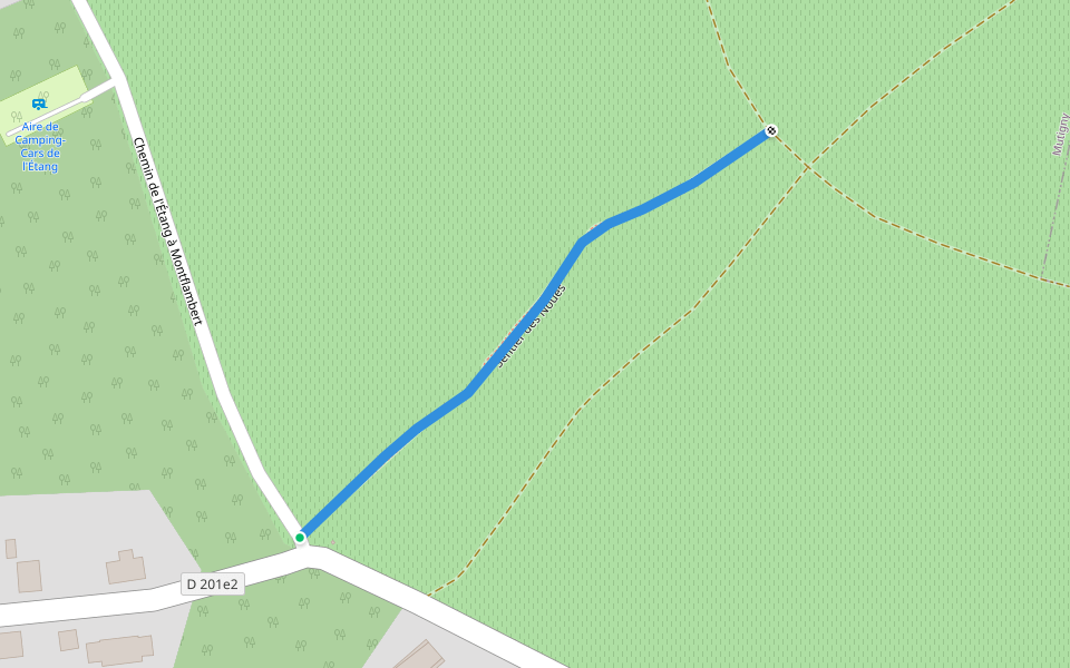 Sentier des Noues walking route map in Mutigny
