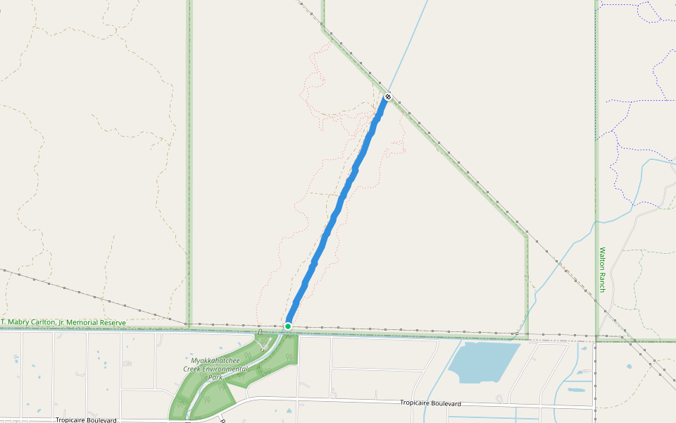 Prosper walking route map in North Port