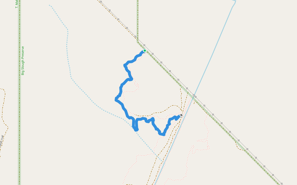 POLR Return walking route map in North Port