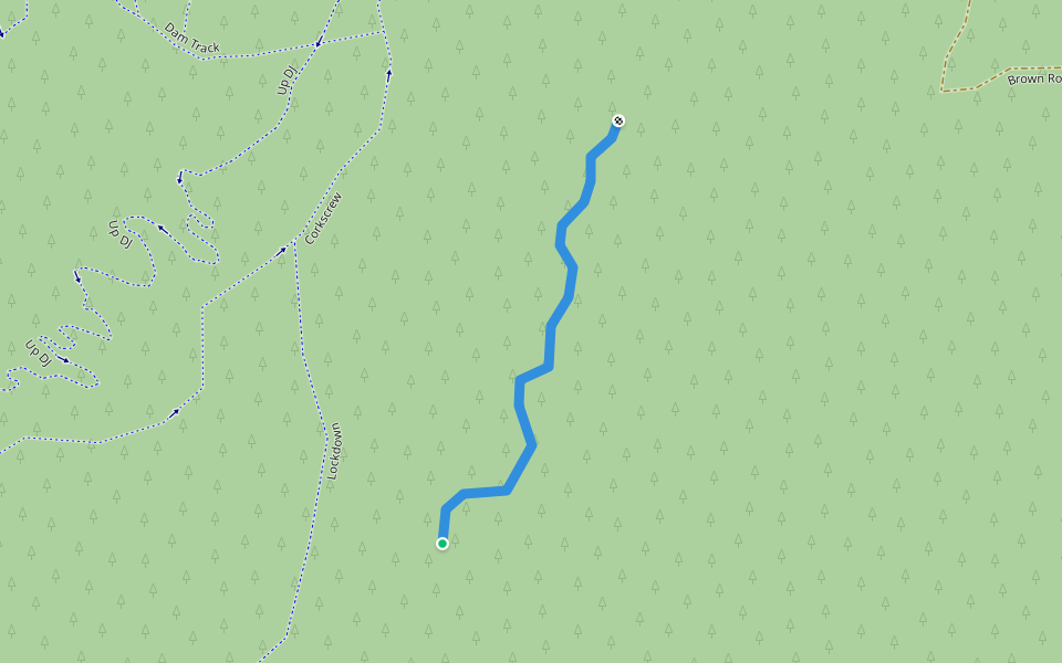 The Eiger Alt Line walking route map in Wandiligong