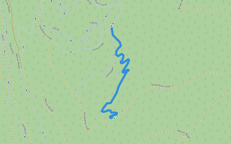 The Eiger walking route map in Wandiligong