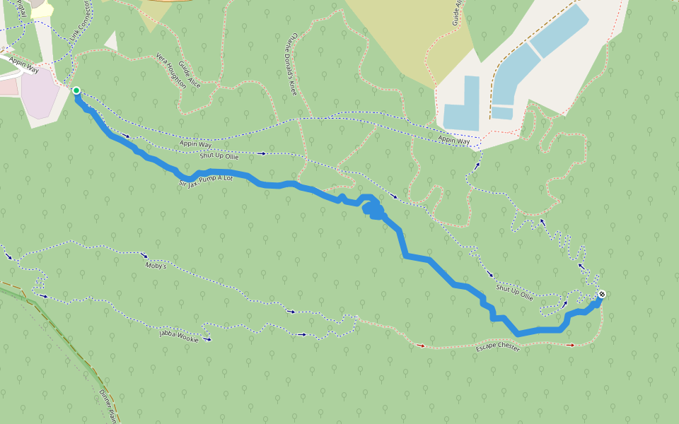 Sir Jax, Pump A Lot walking route map in Dinner Plain