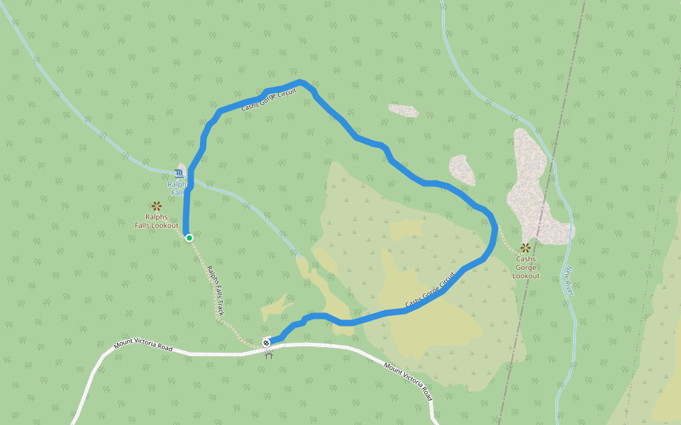 Cashs Gorge Circuit walking route map in Ringarooma