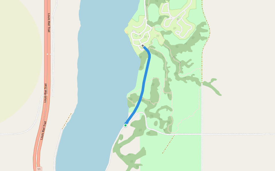 Old Road walking route map in Dundurn