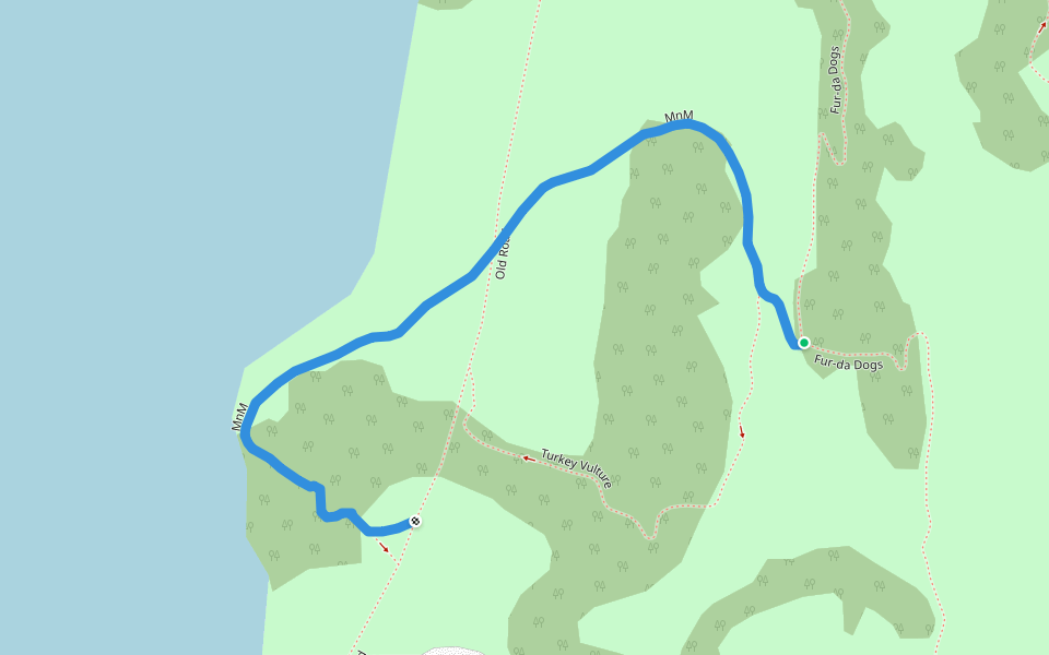 MnM walking route map in Dundurn