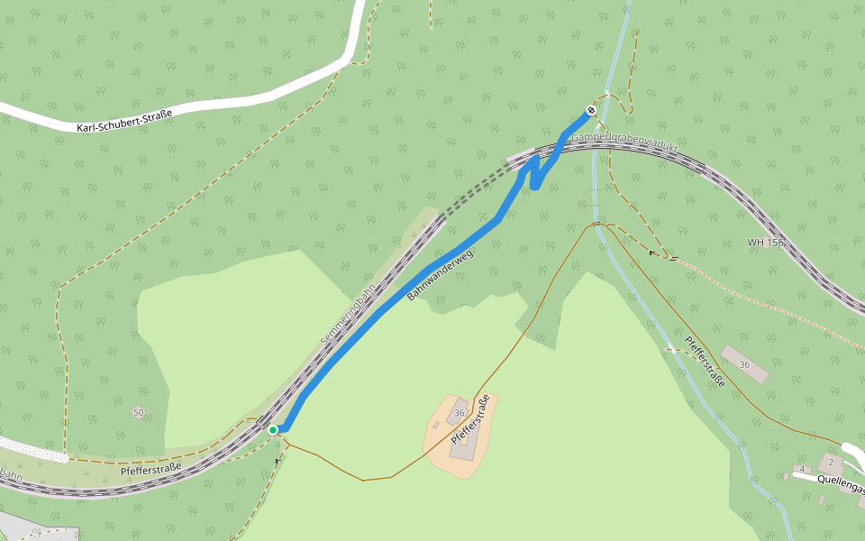 Bahnwanderweg walking route map in Breitenstein