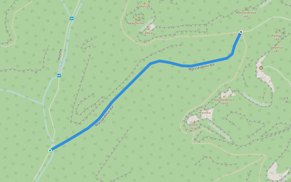 Matz Map Matz-seidlův důl in Sachsen | Walking Map