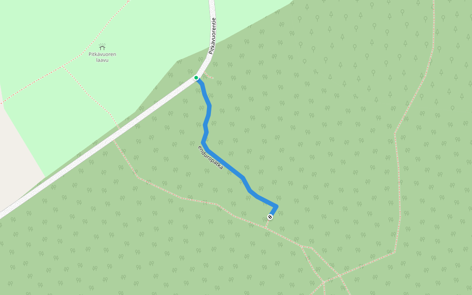 enduropätkä walking route map in Jämsä