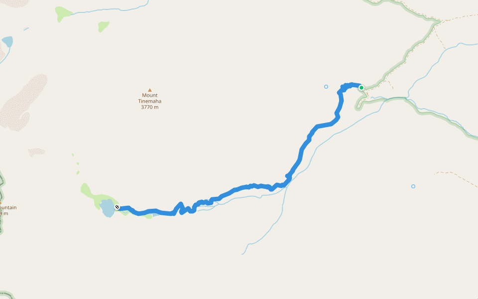 Red Lake Trail walking route map in Big Pine