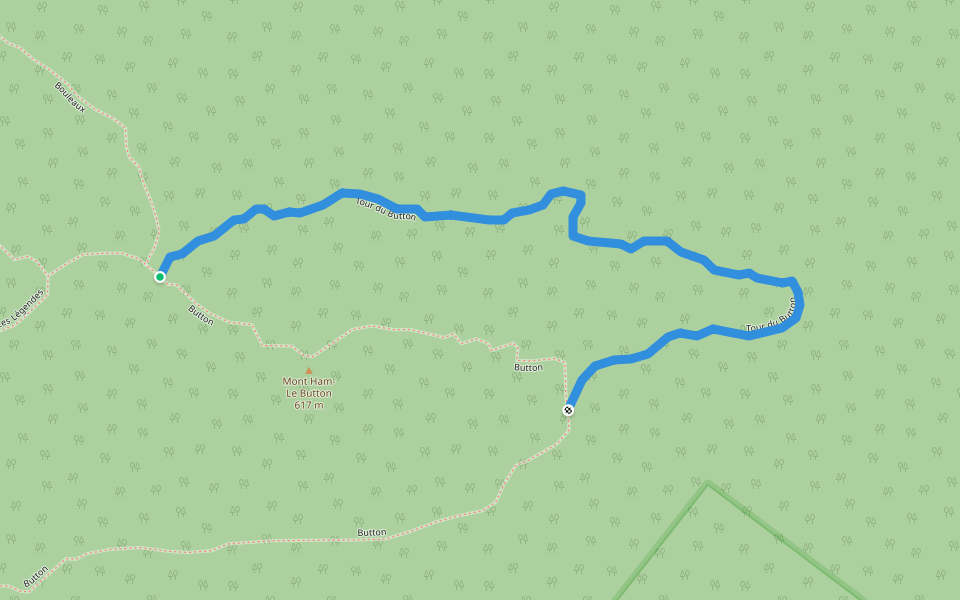 Tour du Button walking route map in Weedon