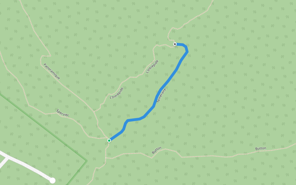 Téméraire walking route map in Weedon