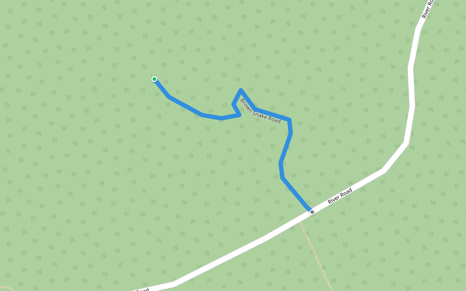 Brown Snake Road walking route map in Worsley