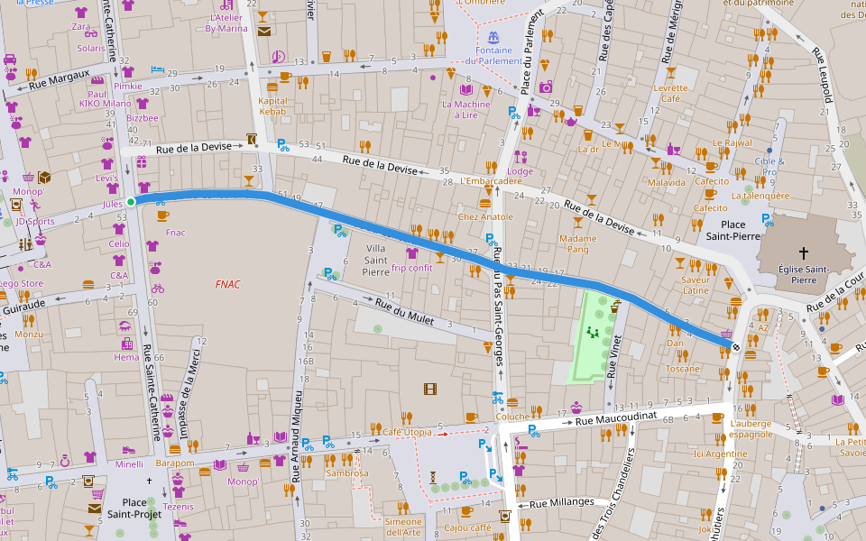 Cancera Street Walking And Running Trail Bordeaux, NouvelleAquitaine Pacer