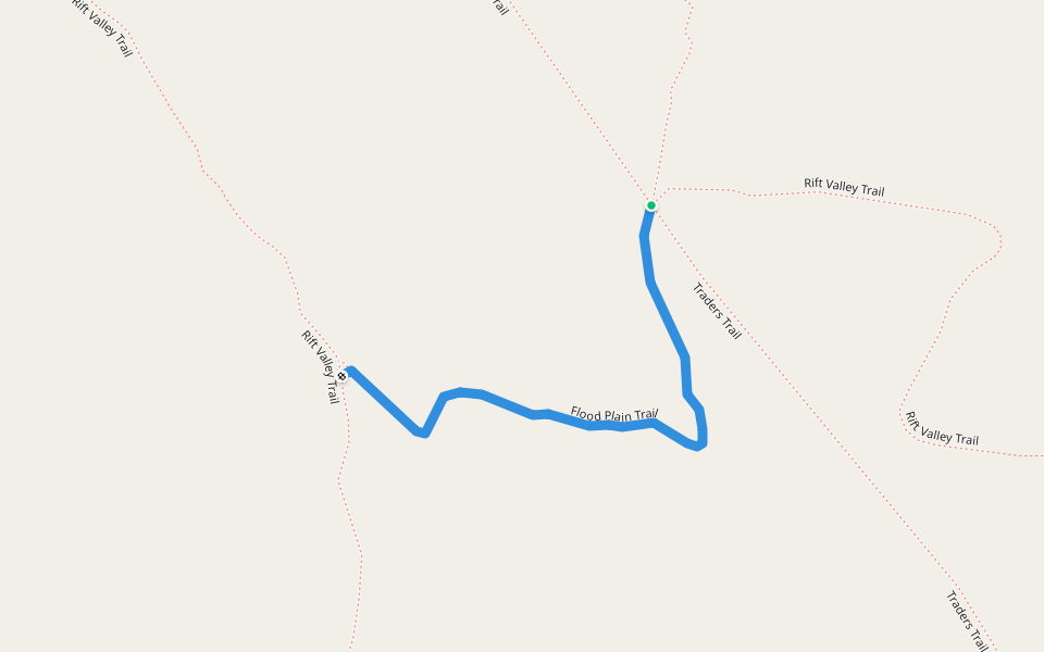 Flood Plain Trail walking route map in Ranchos de Taos