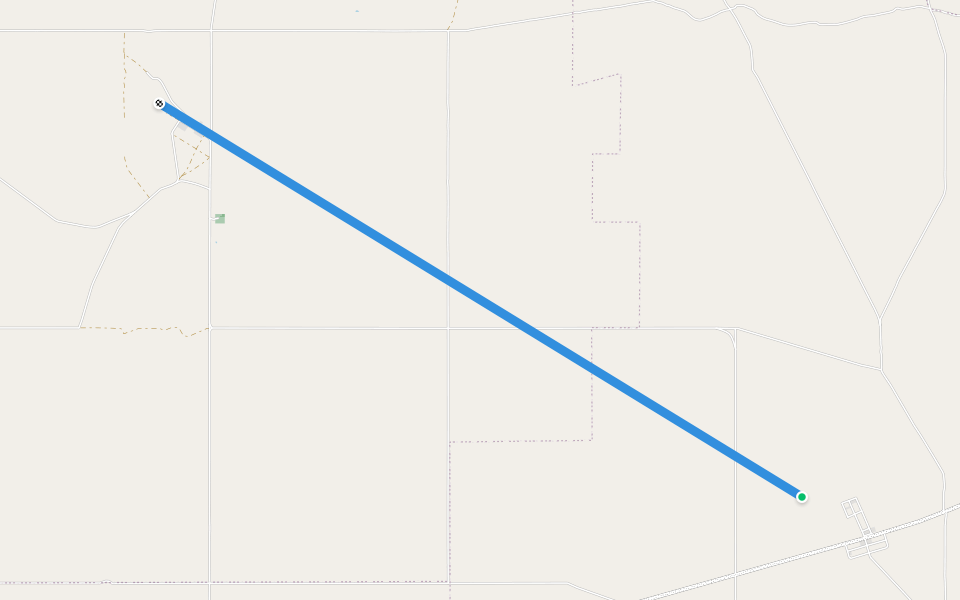Peterborough–Quorn Railway Line walking route map in Hammond