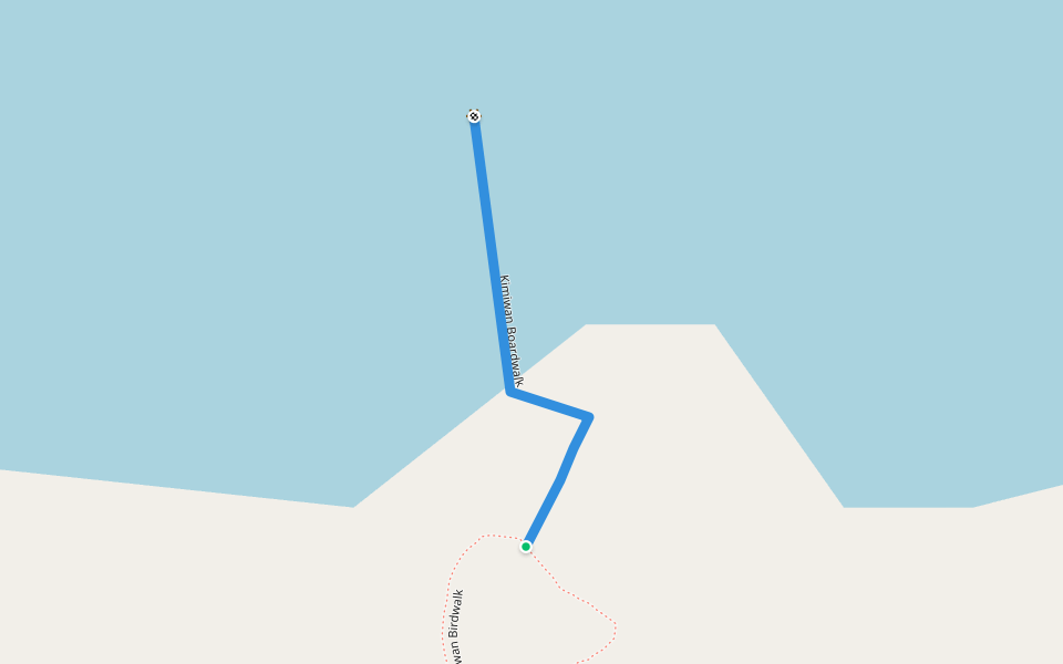 Kimiwan Boardwalk walking route map in High Prairie