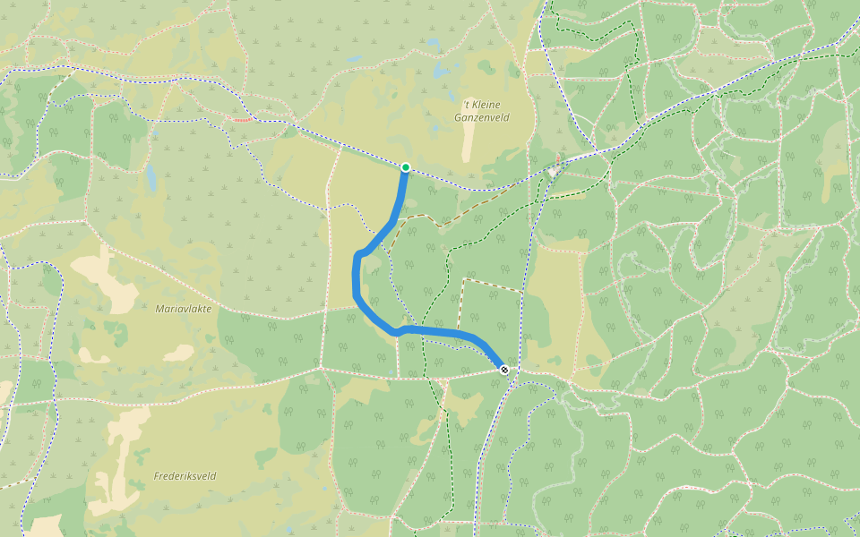 Frederiksweg walking route map in Schoorl