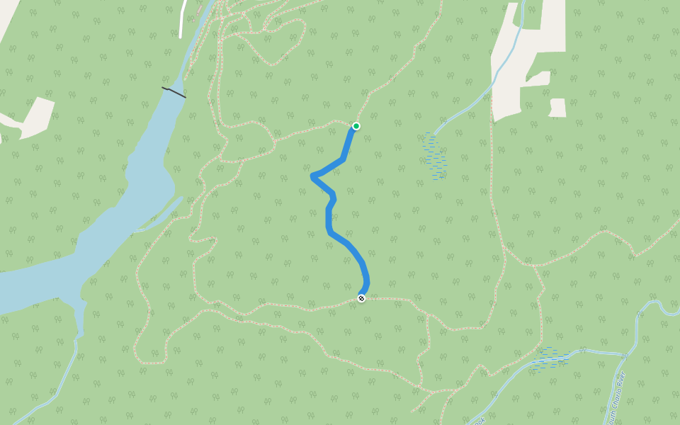 Vers la Panoramique walking route map in Charlo