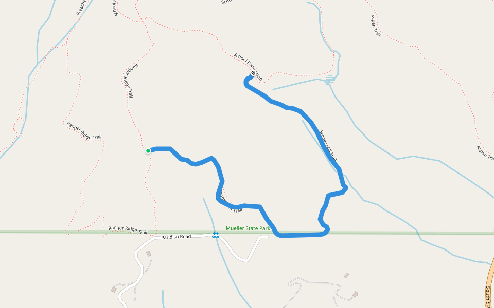 Stoner Mill walking route map in Divide