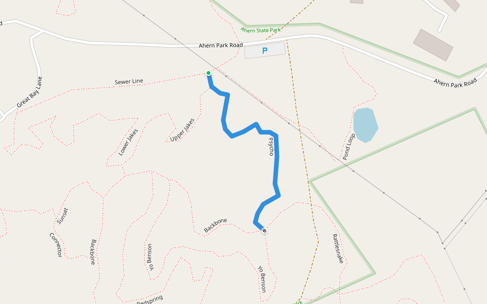 Psycho walking route map in Laconia