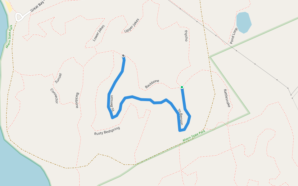 Yo Benson walking route map in Laconia