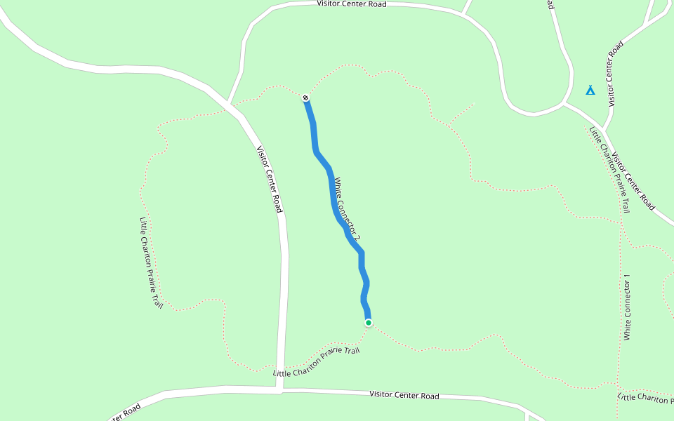 White Connector 2 walking route map in Macon