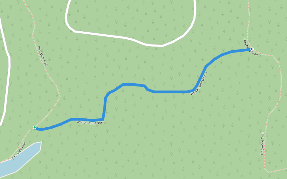 White Connector 1 walking route map in Stoutsville