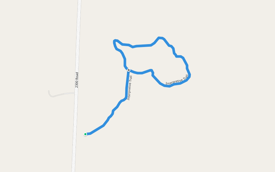 Interpretive Trail walking route map in Walker