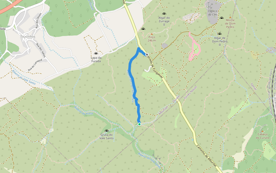 Trilho do Marcos walking route map in Alburitel