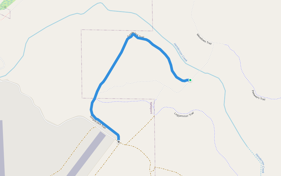 Simple Jack Trail walking route map in Newport