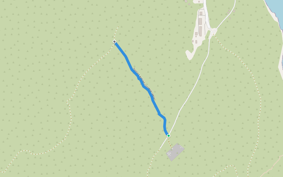 Тропа к вышке сотовой связи walking route map in Partizansk