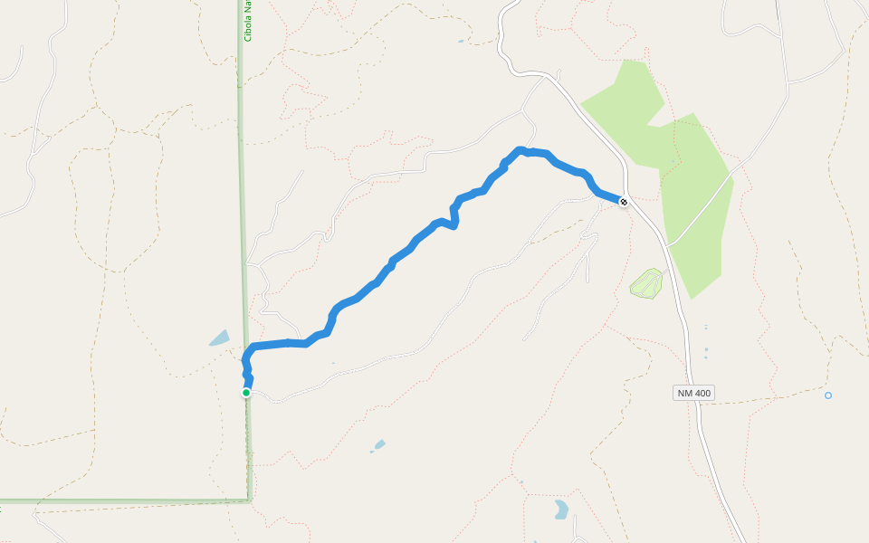 Berma walking route map in Fort Wingate