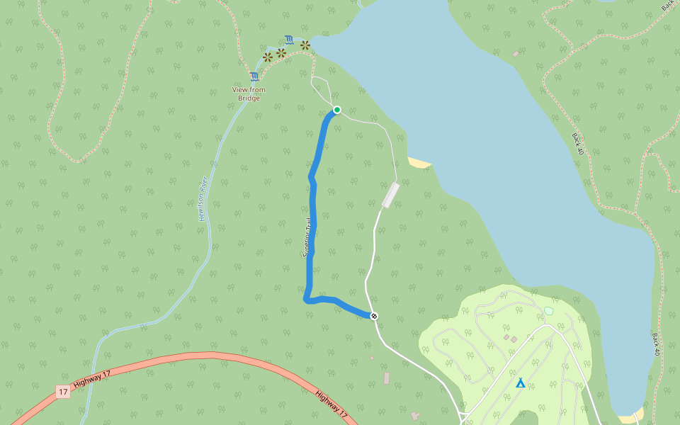 Superior Trail walking route map in Pays Plat
