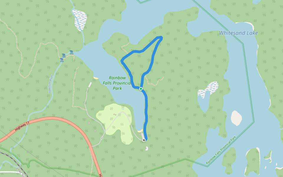 Back 40 walking route map in Rossport