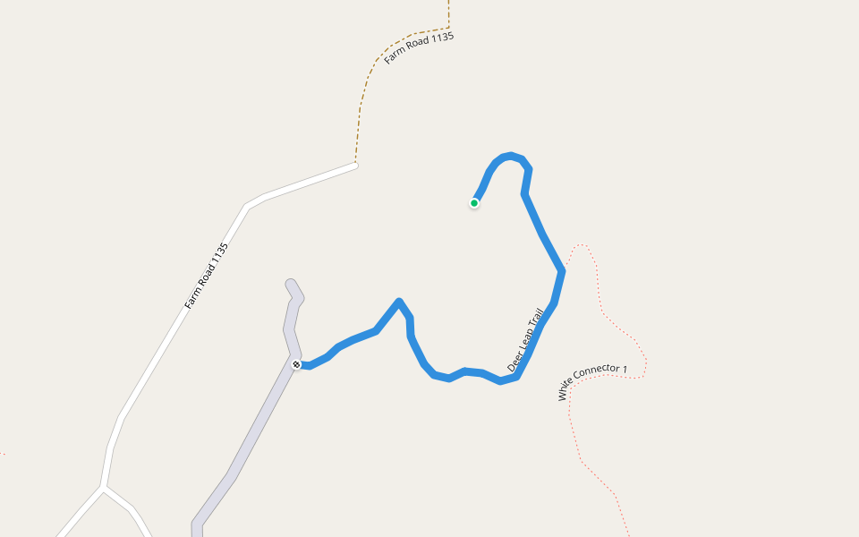Deer Leap Trail walking route map in Cassville