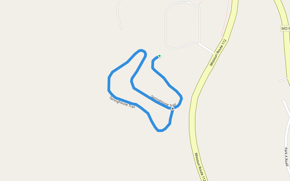 Springhouse Trail walking route map in Eagle Rock