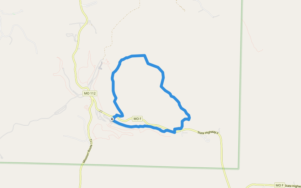 Fire Tower Trail walking route map in Eagle Rock