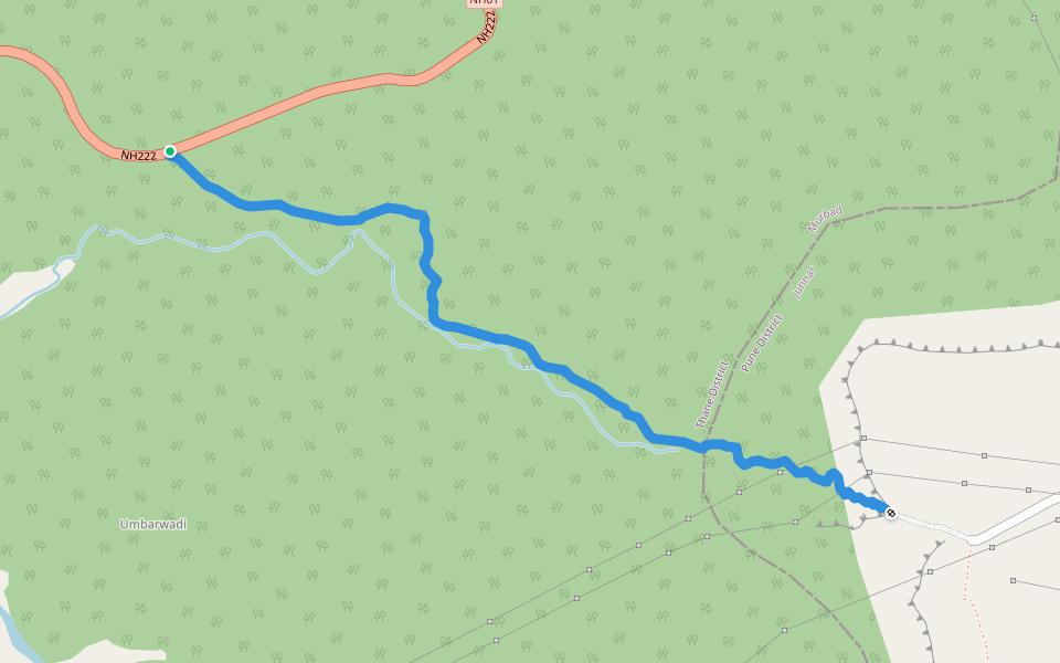 nanekhind walking route map in Vaishakhare