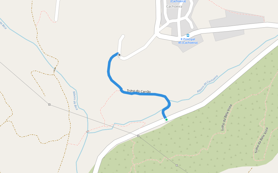 Trilho do Carrão walking route map in Milharado