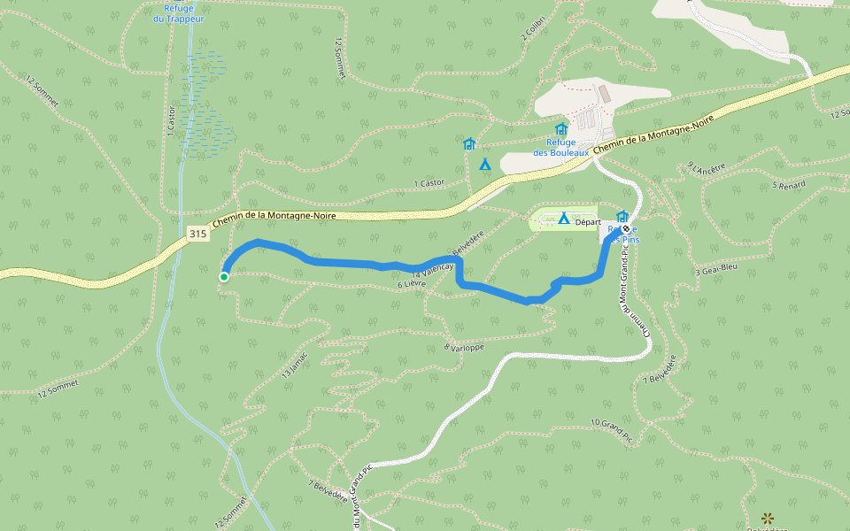 14 Valencay walking route map in Ripon