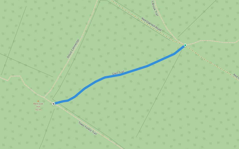 Glen Trail walking route map in Merrimac