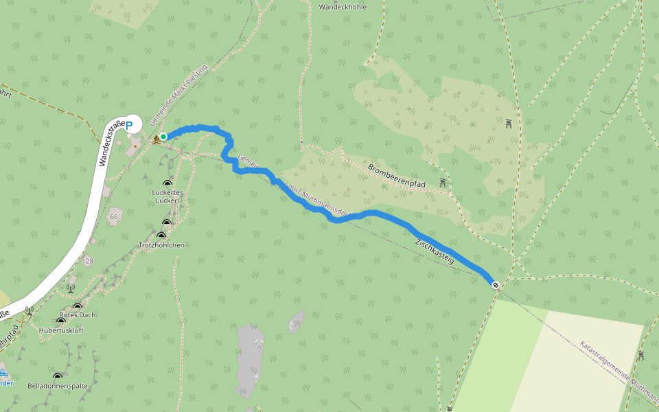 Zischkasteig walking route map in Dreistetten