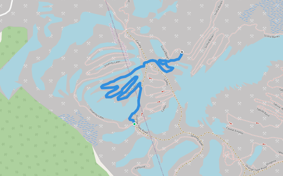 Doctor's Orders walking route map in New Zion