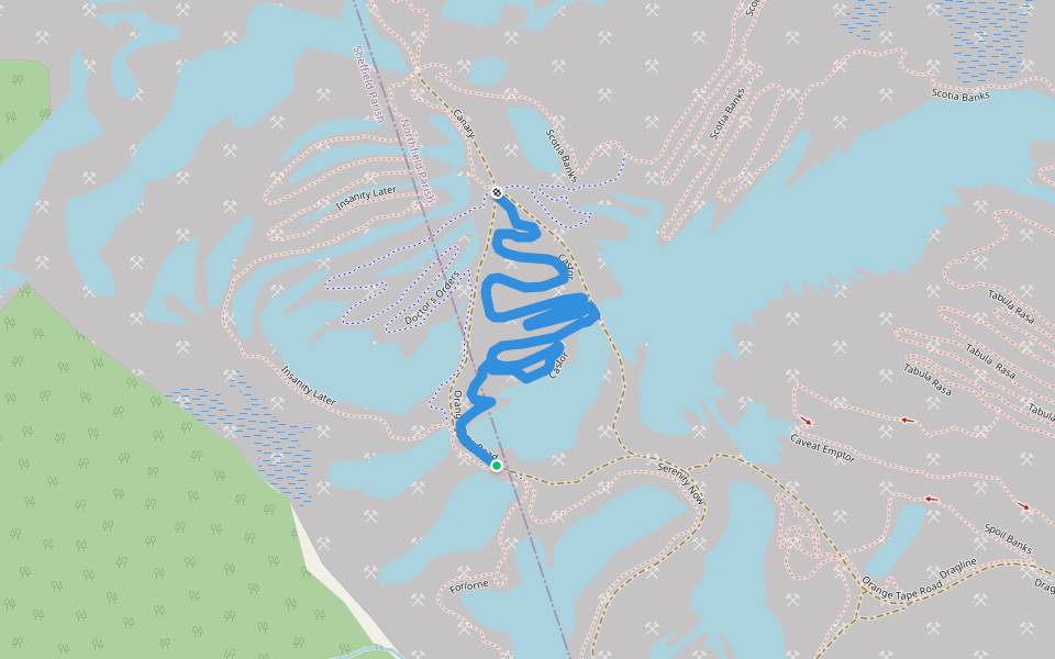 Castor walking route map in New England Settlement