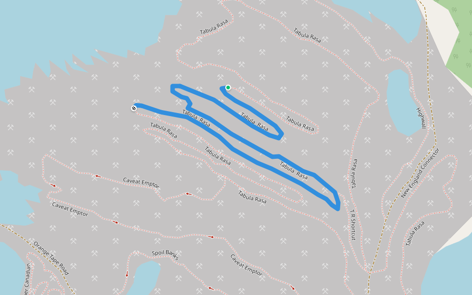 Tabula  Rasa walking route map in New England Settlement
