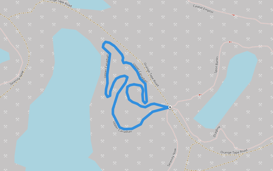 Upper Canadian walking route map in New England Settlement