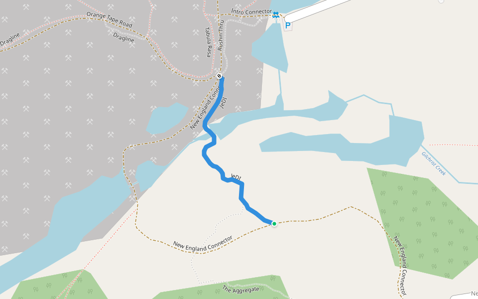 JeDI walking route map in New Zion