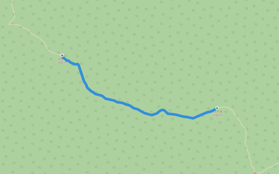 하설산 등산로 walking route map in Jecheon